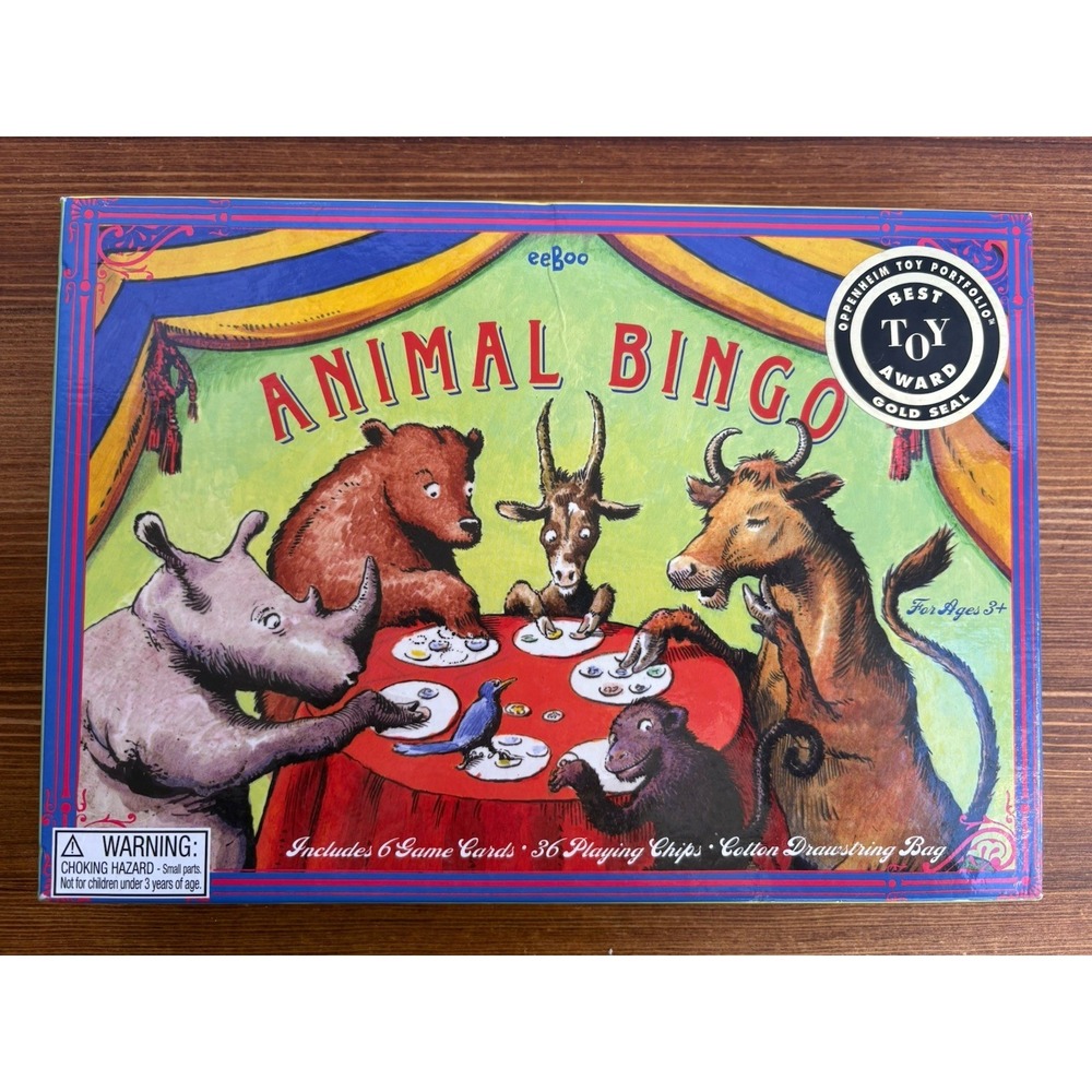 eeBoo‎ Animal Bingo Game Melissa Sweet Art Read